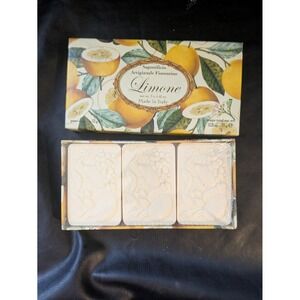Saponificio Artigianale Fiorentino Limone Italian Soap Set 3 Bars 4.4oz NEW